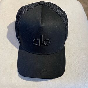 ALO District Trucker Hat, Black on Black